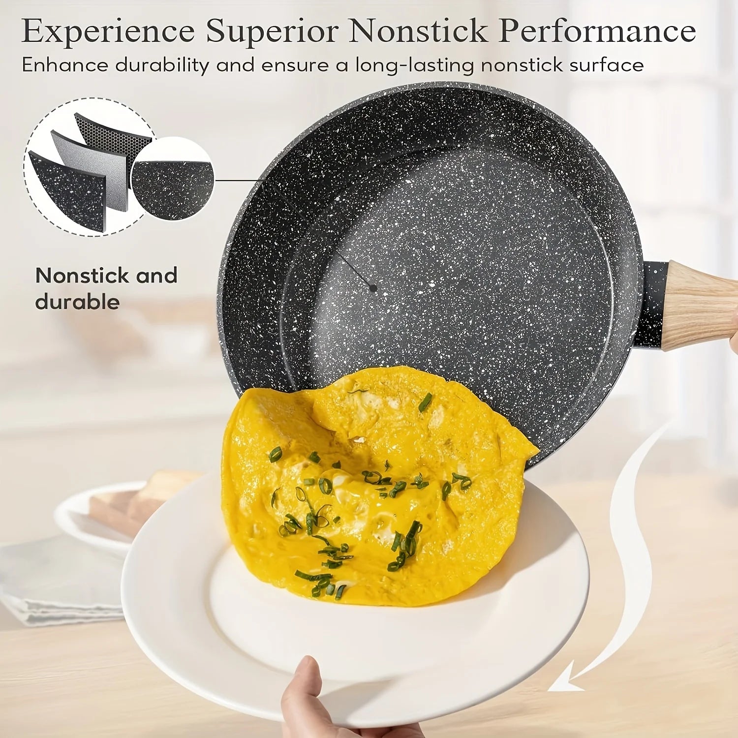 Non - Stick 12 POTS and Pans Set, Cookware Set, Including Frying Pan, Steamer, Silicone Spatula and Tongs - Product image 5