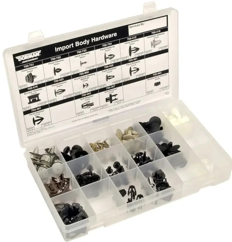 030-724 Dorman (TECHoice) Fastener Assortment With 15 Of Each Part