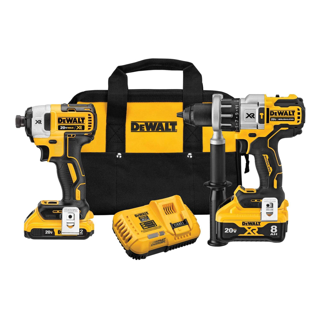DeWalt DCK299D1W1 20V Max XR Power Detect 2-Tool Combo Kit-Instock - Product image 1