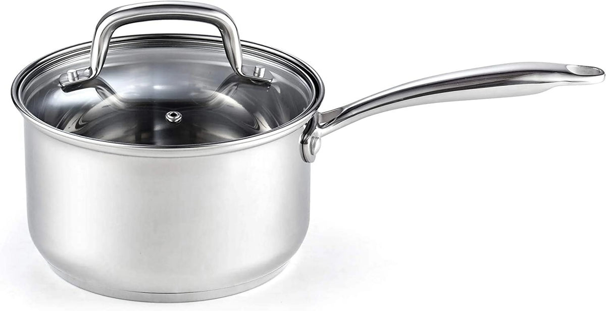 Cook N Home Pots and Pans Stainless Steel, 8 - Piece Induction Pot Kitchen Cookware Set, Silver, Oven Safe - Product image 6