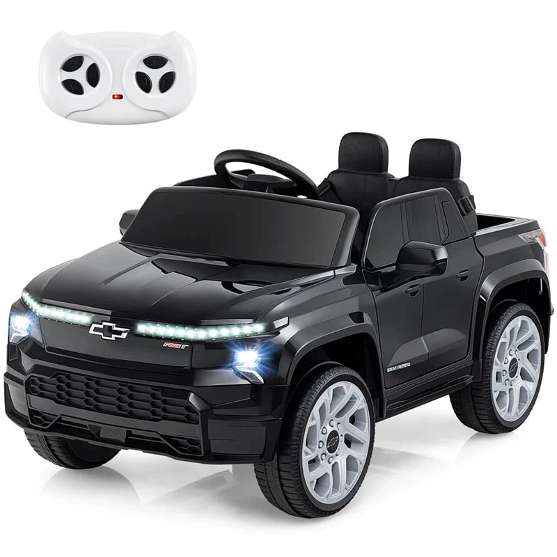 12V Licensed Chevrolet Ride On Truck Car Kids Electric Vehicle with Remote Control, Rear Storage, Lights - Product image 11
