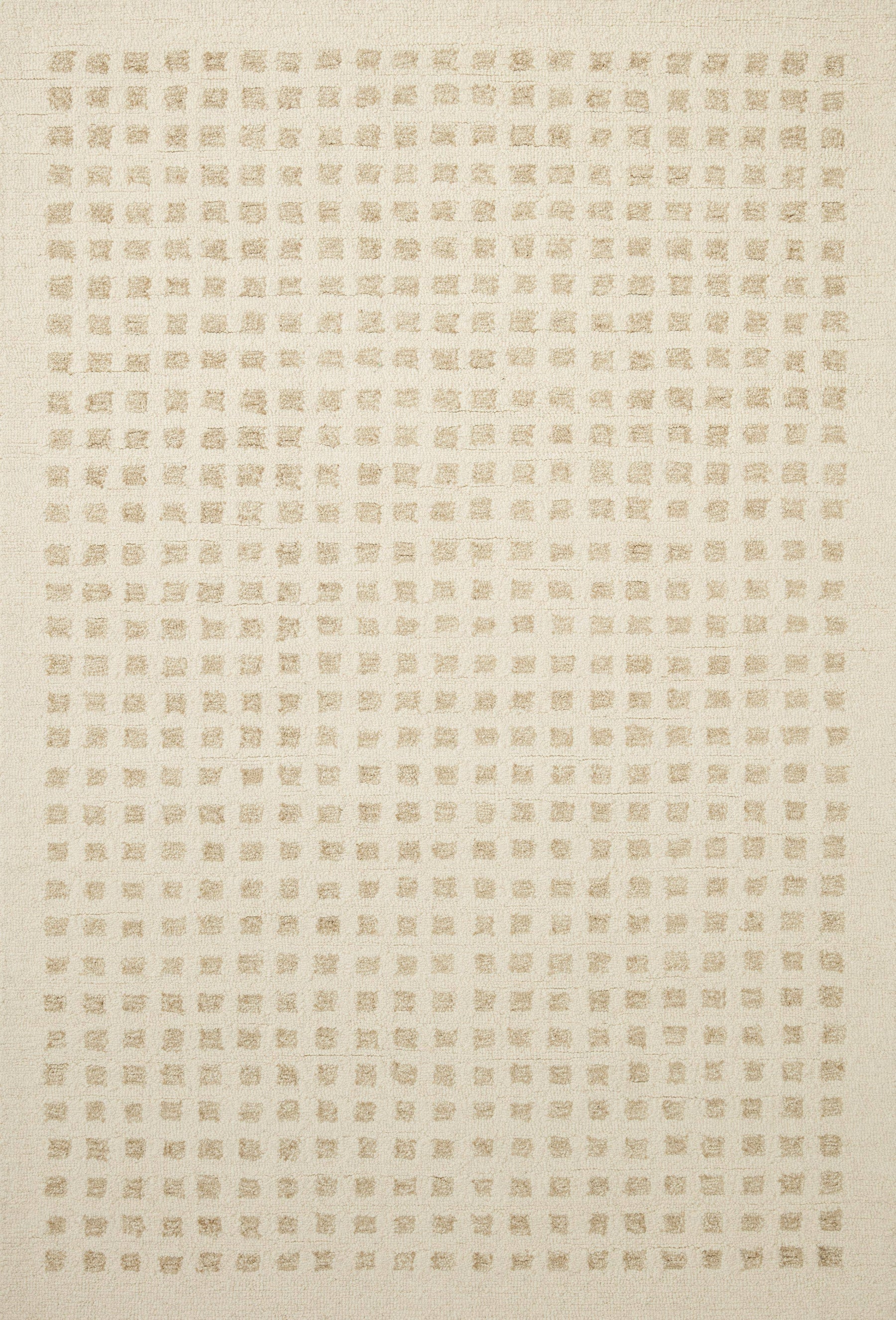 Chris Loves Julia x Loloi Polly Ivory / Natural Area Rug (POL-01) 18" x 18" Sample - Product image 1