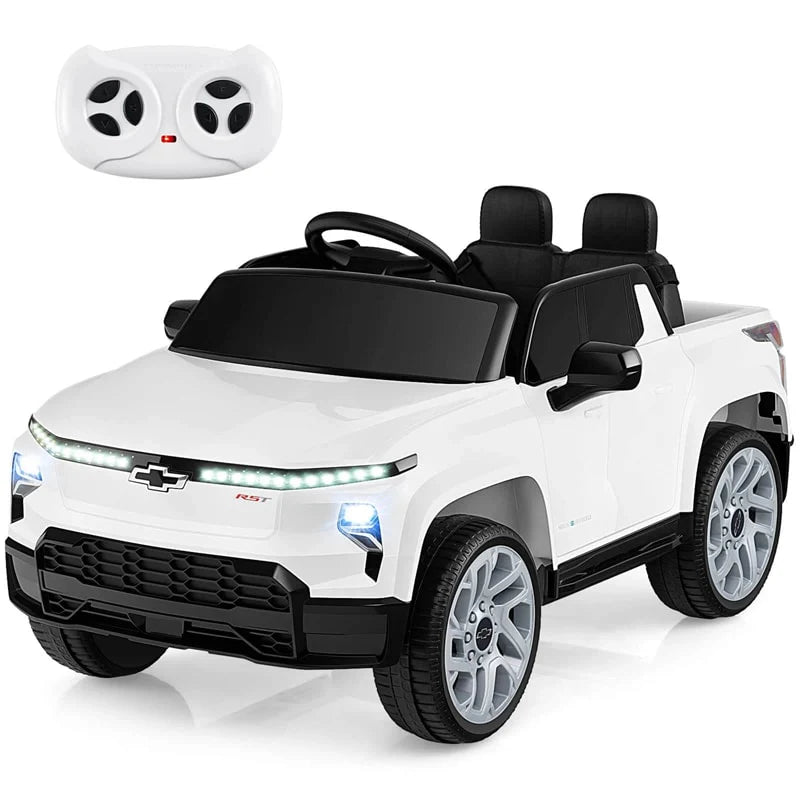 12V Licensed Chevrolet Ride On Truck Car Kids Electric Vehicle with Remote Control, Rear Storage, Lights - Product image 22