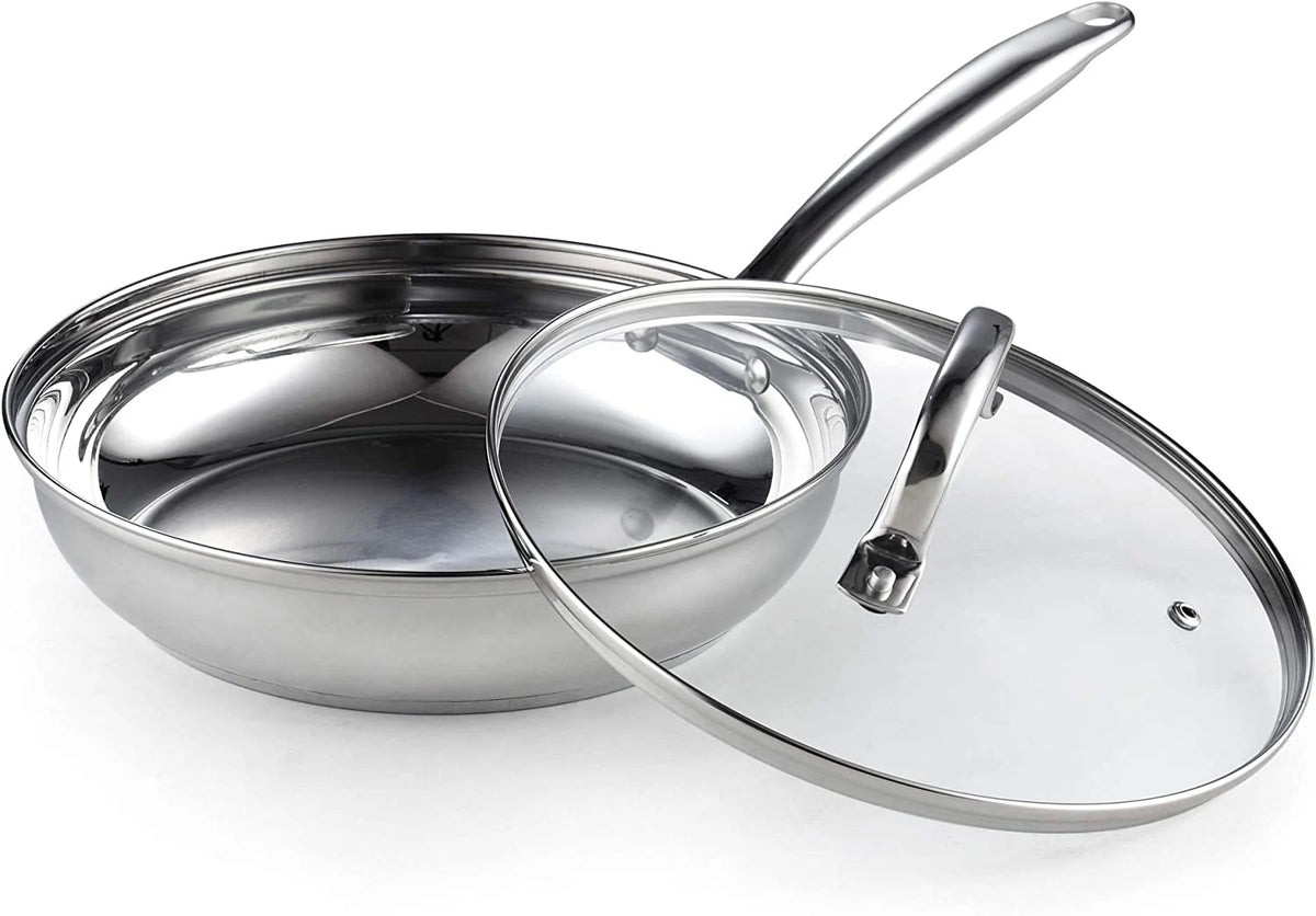 Cook N Home Pots and Pans Stainless Steel, 8 - Piece Induction Pot Kitchen Cookware Set, Silver, Oven Safe - Product image 11