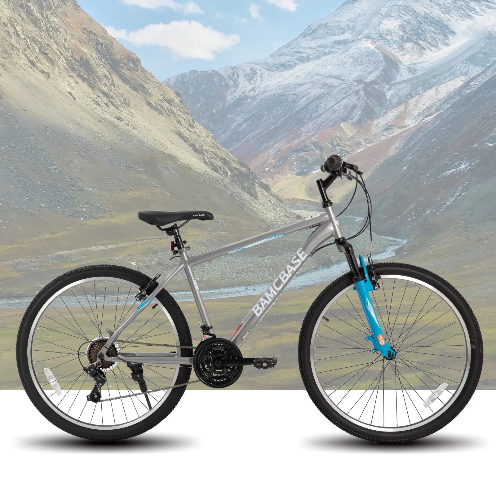 Hiland 26 27.5 29 in Mountain Bike, Mens Womens MTB with 21 Speeds, High - Tensile Steel Frame, V Brake - Product image 10