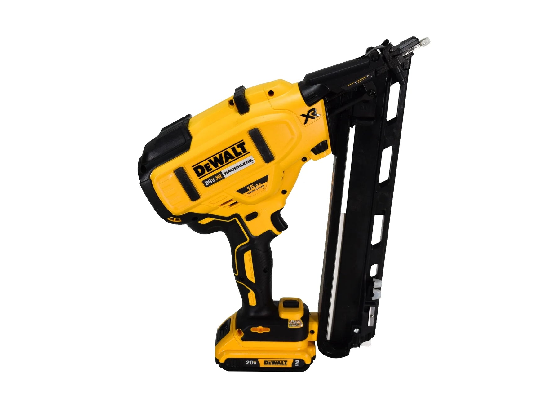 DEWALT 20V MAX Finish Nailer Kit, Angled, 15GA, Battery, Charger & Bag (DCN650D1) - Product image 4