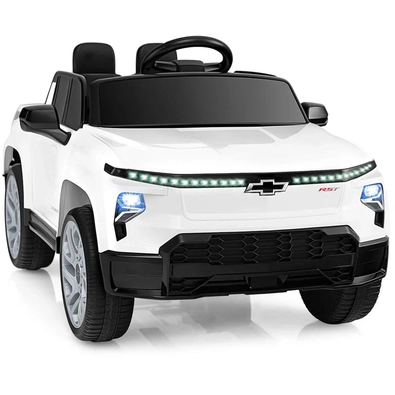 12V Licensed Chevrolet Ride On Truck Car Kids Electric Vehicle with Remote Control, Rear Storage, Lights - Product image 13