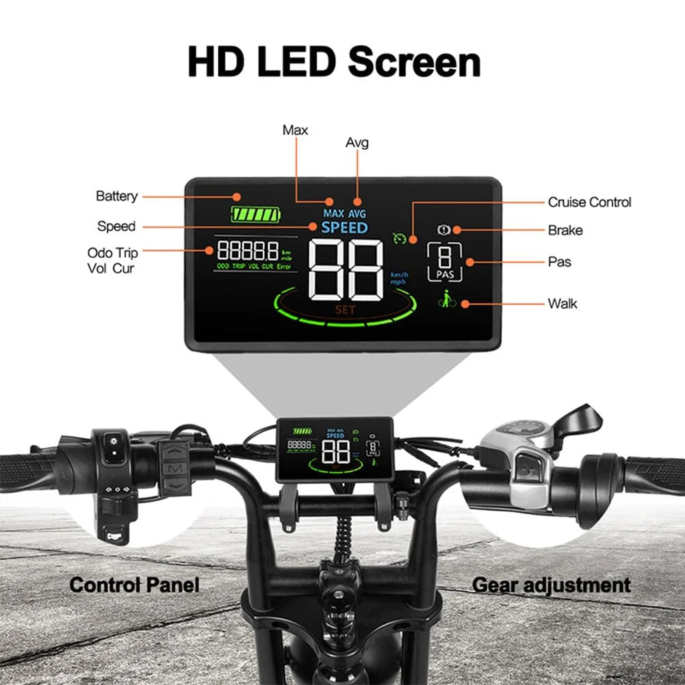Tamobyke Electric Bike for Adults, Peak 1500W 28mph Mountain Ebike - Product image 2