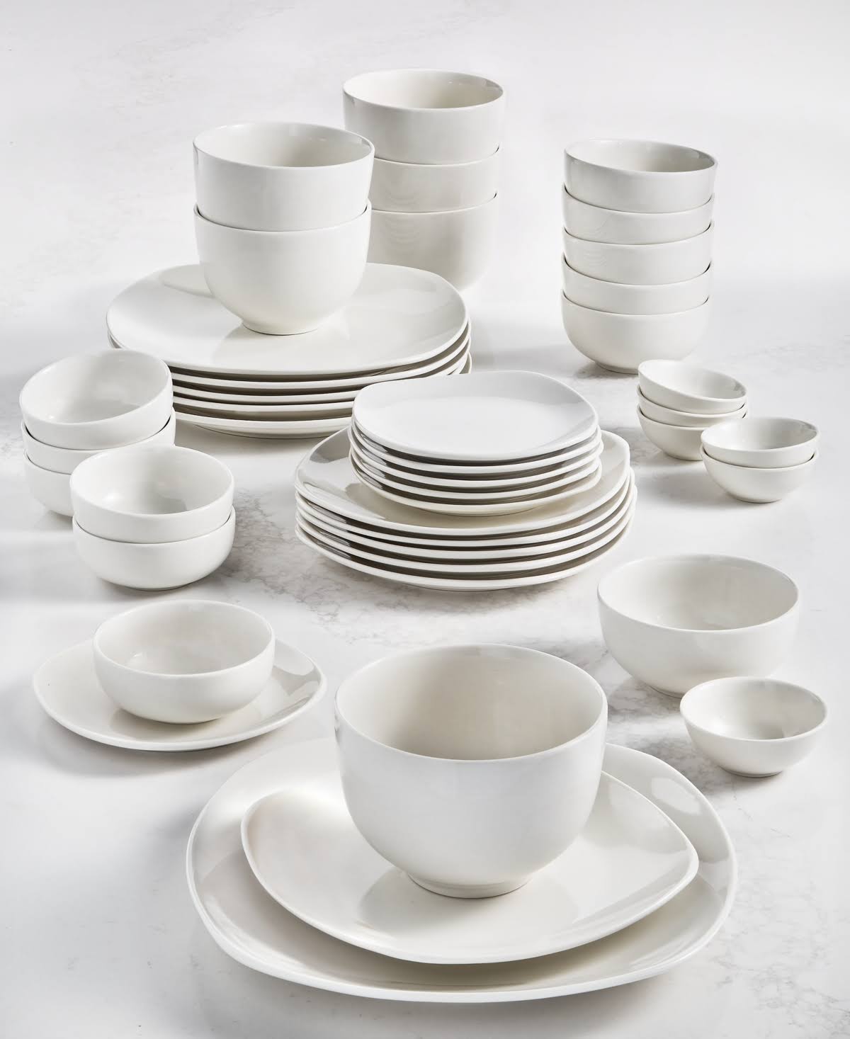 Tabletops Unlimited Inspiration by Denmark Soft Square 42 Pc. Dinnerware Set - Product image 1