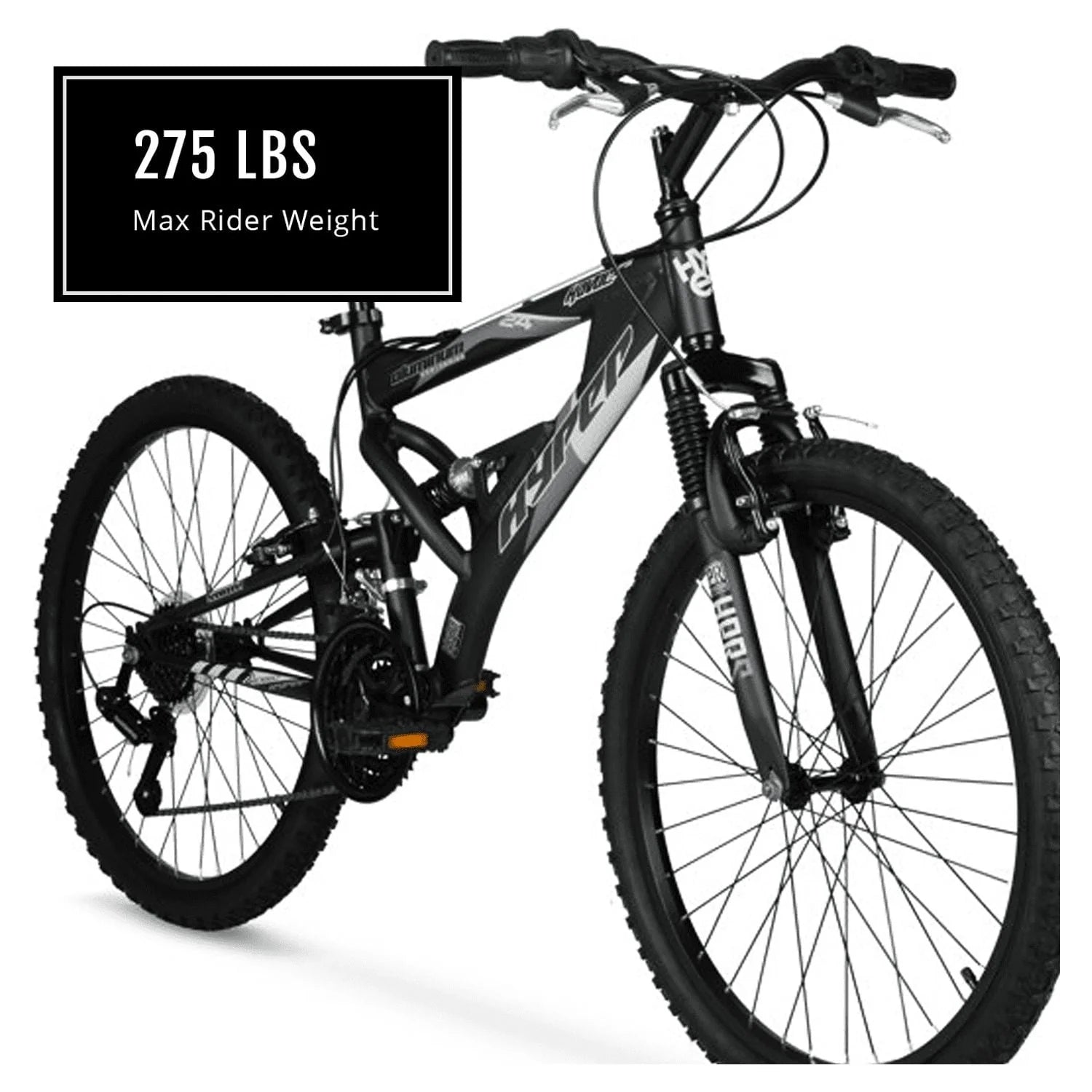 Hyper 24" Boy'S Havoc Mountain Bike, Black - Product image 6
