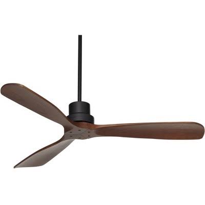 52" Casa Vieja Delta-Wing DC Industrial Indoor Outdoor Ceiling Fan with Remote Control Matte Black Dark - Product image 1