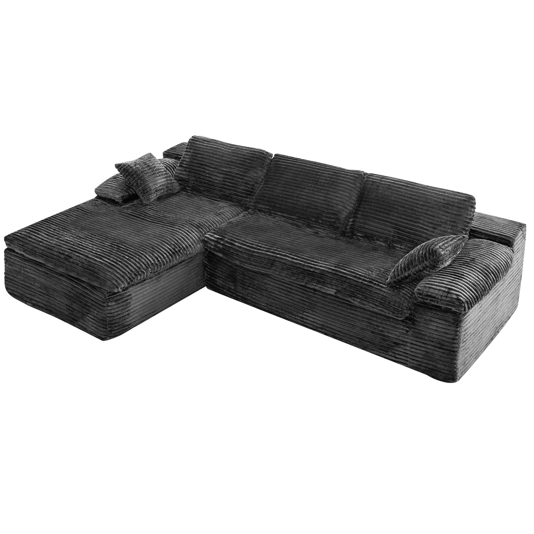 AECOJOY 110" L Shaped Modular Sectional Sofa for Living Room, Cloud Boneless Couch - Product image 1