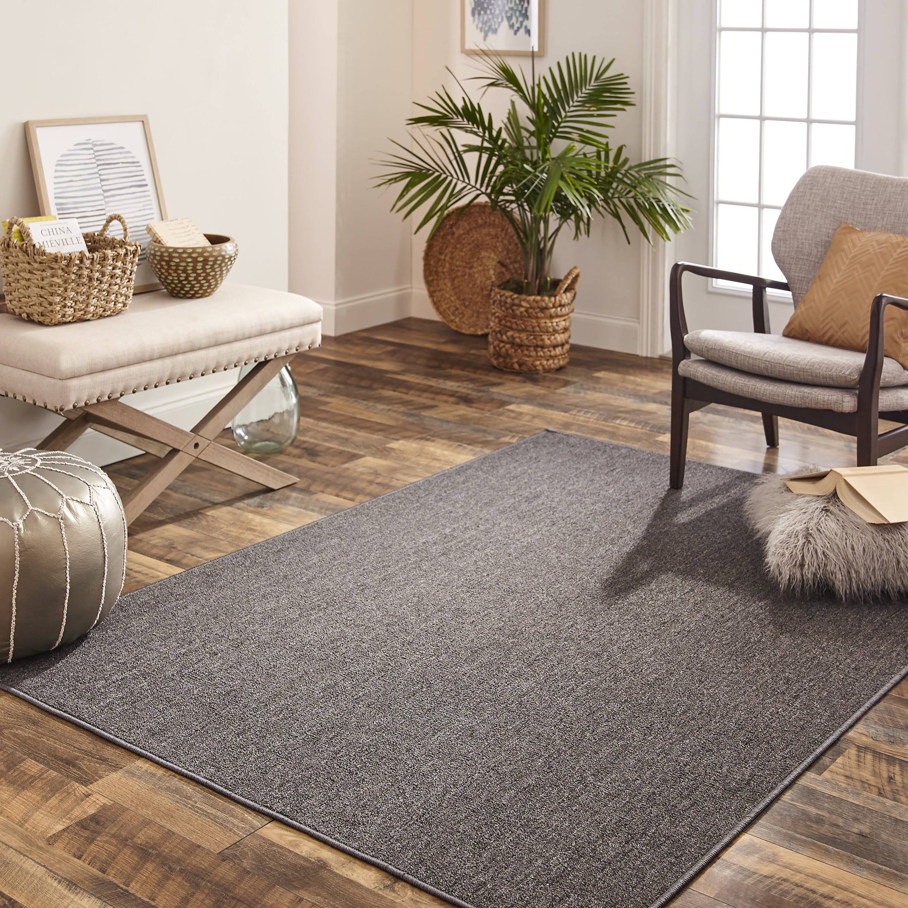 Mainstays Gray Titan Area Rug, 5' x 7' - Product image 1