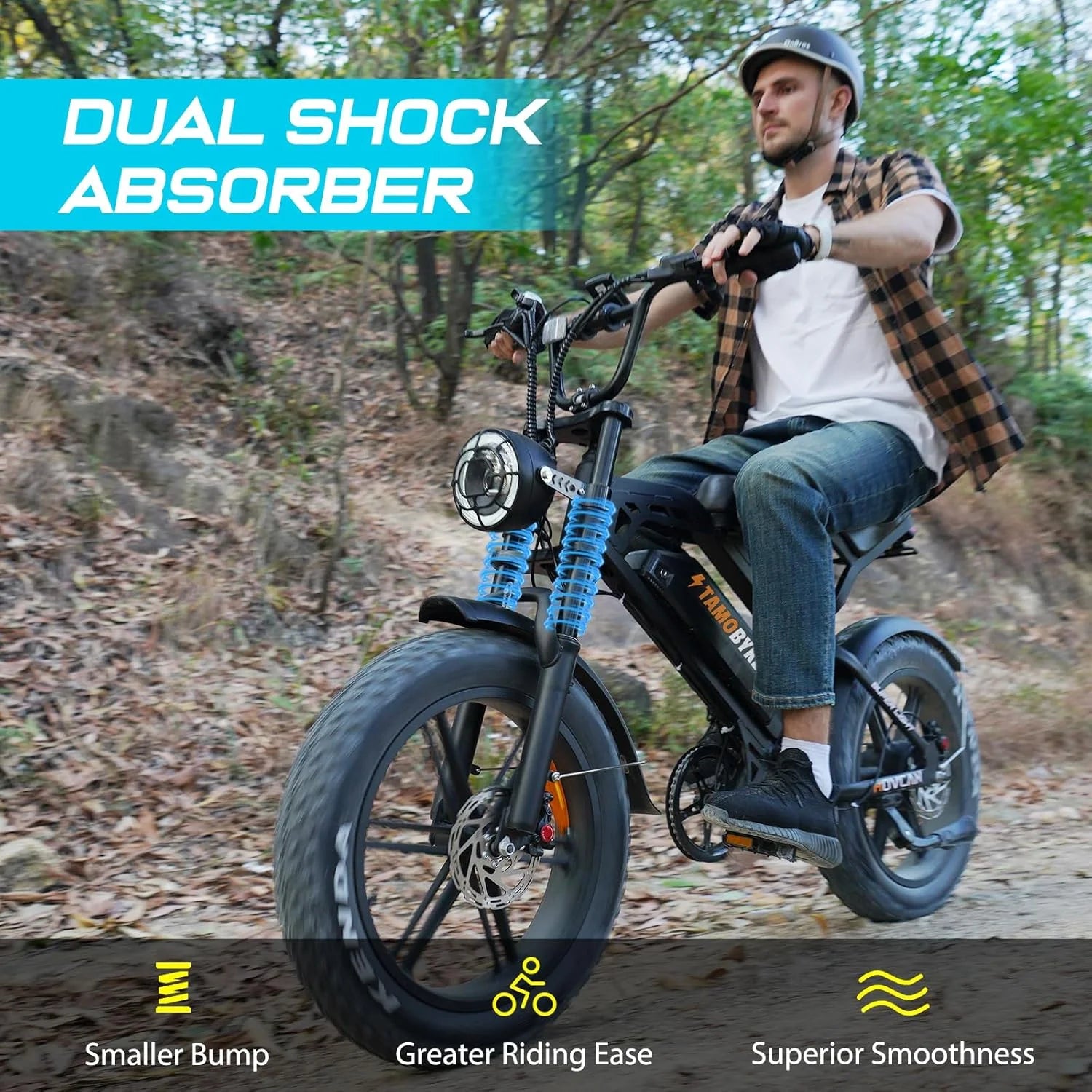 Tamobyke Electric Bike for Adults, Peak 1500W 28mph Mountain Ebike - Product image 12