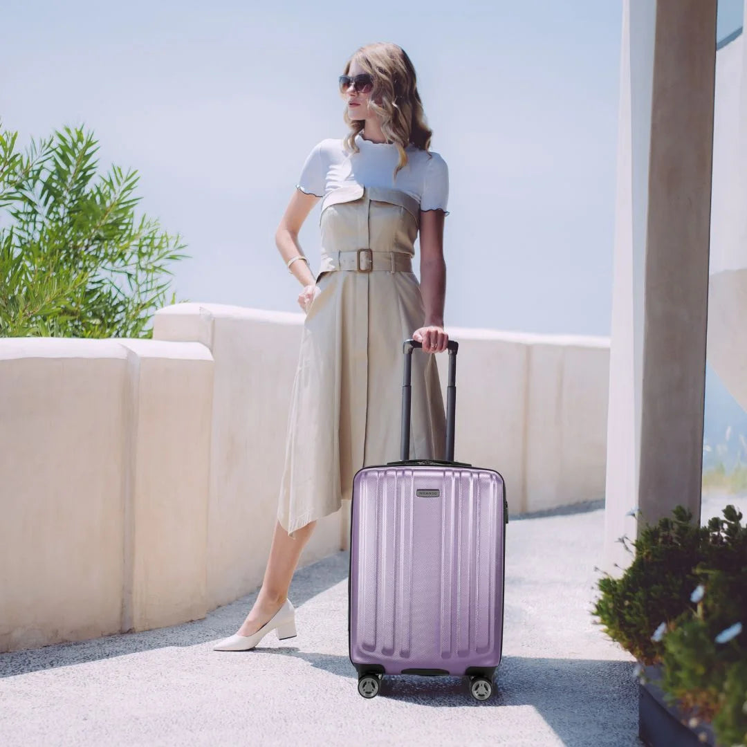Ricardo Beverly Hills Kentfield Hardside 28" Expandable Checked Spinner Luggage, Silver Lilac - Product image 7