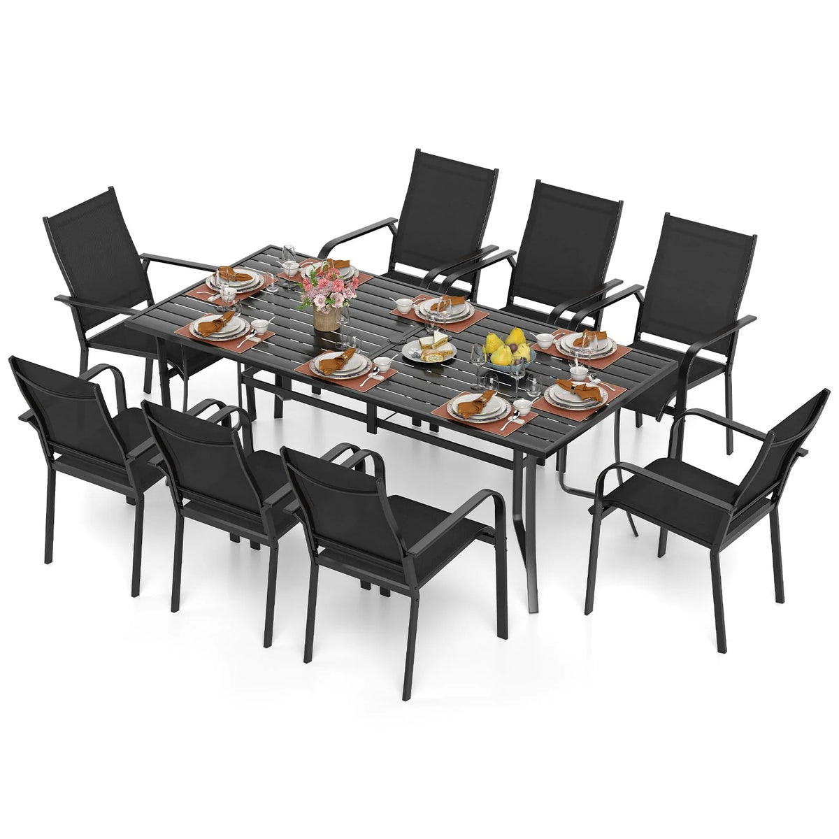 Tangkula 9 Pieces Patio Dining Set for 8 - Product image 10