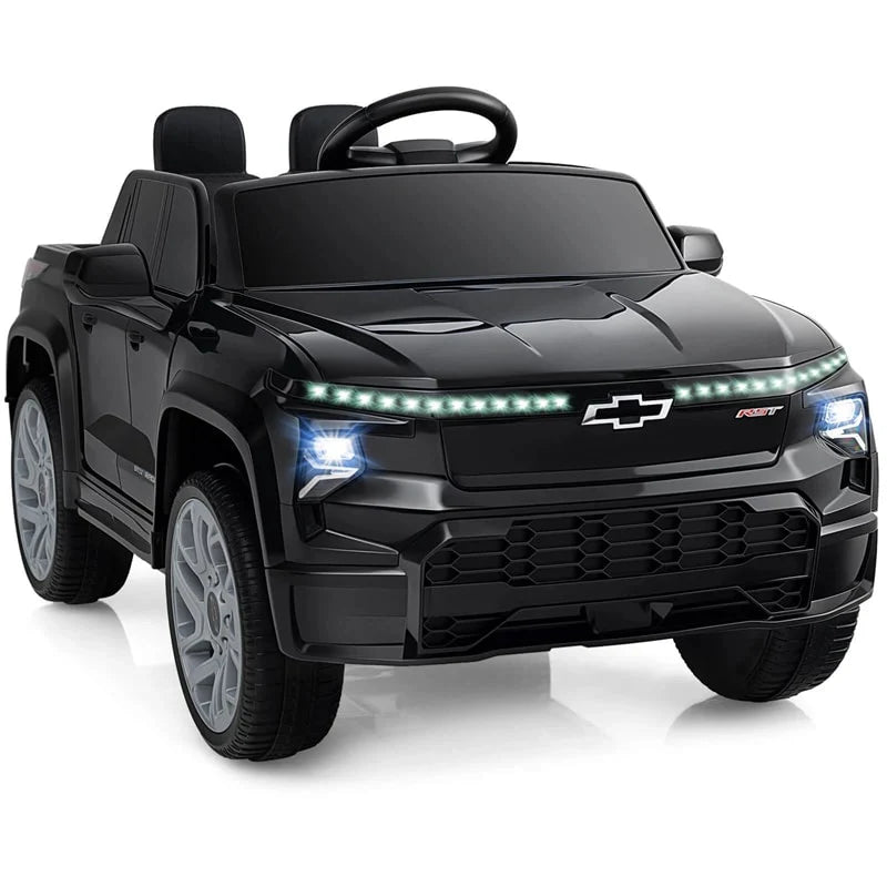 12V Licensed Chevrolet Ride On Truck Car Kids Electric Vehicle with Remote Control, Rear Storage, Lights - Product image 2