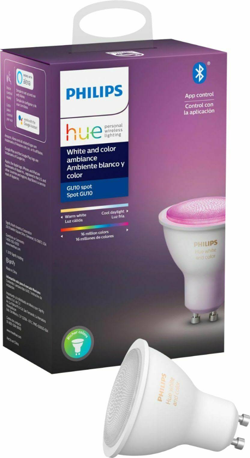Philips Hue GU10 Bulb with Bluetooth (White and Color Ambiance) - Product image 1