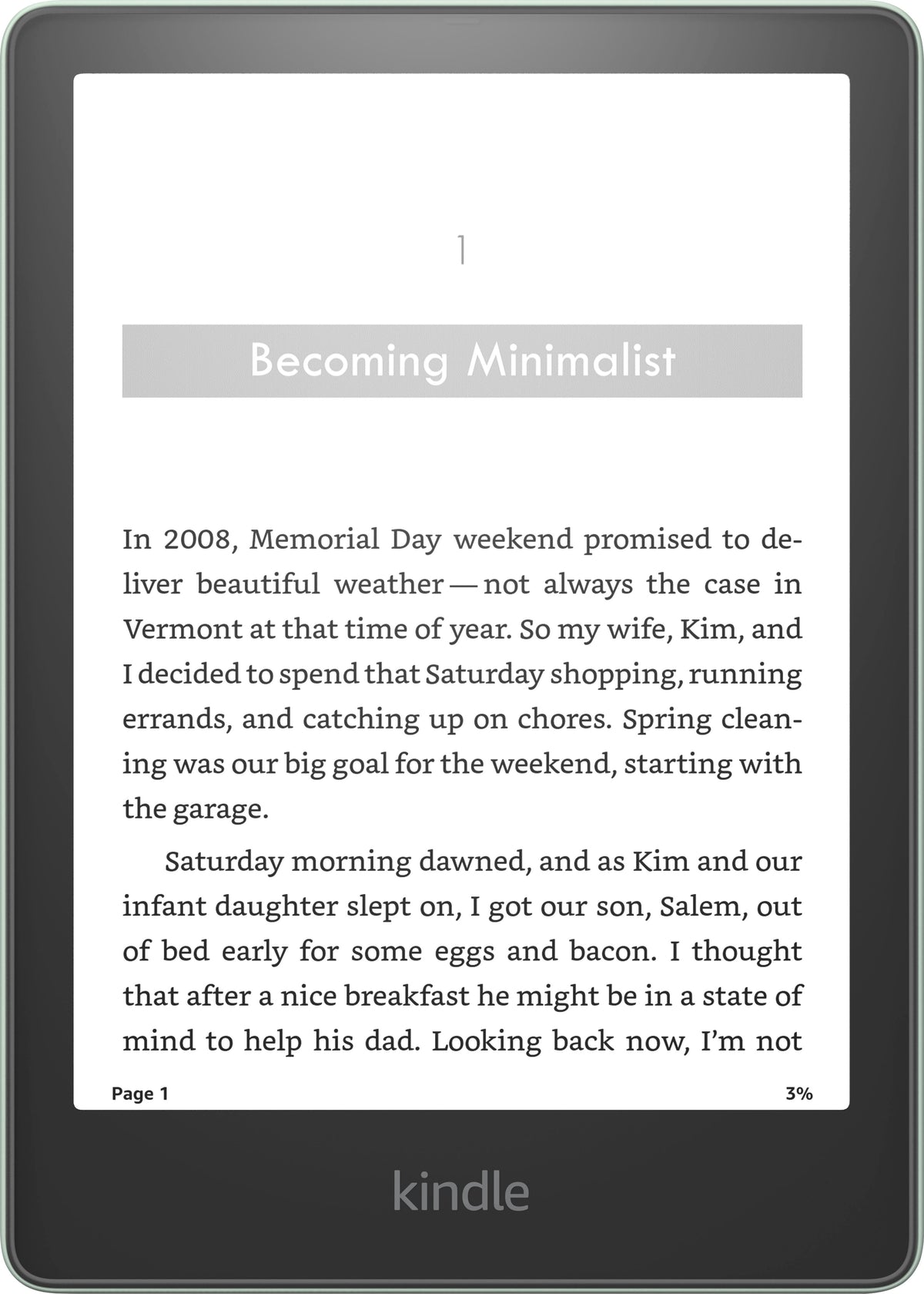 2025 Kindle Paperwhite Signature Edition 32GB - Agave Green