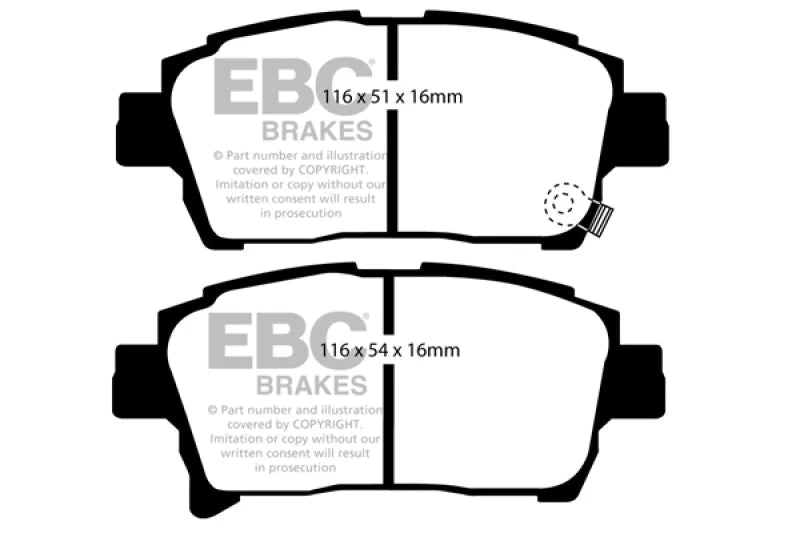 EBC - Front Yellowstuff Pad PN DP41459R