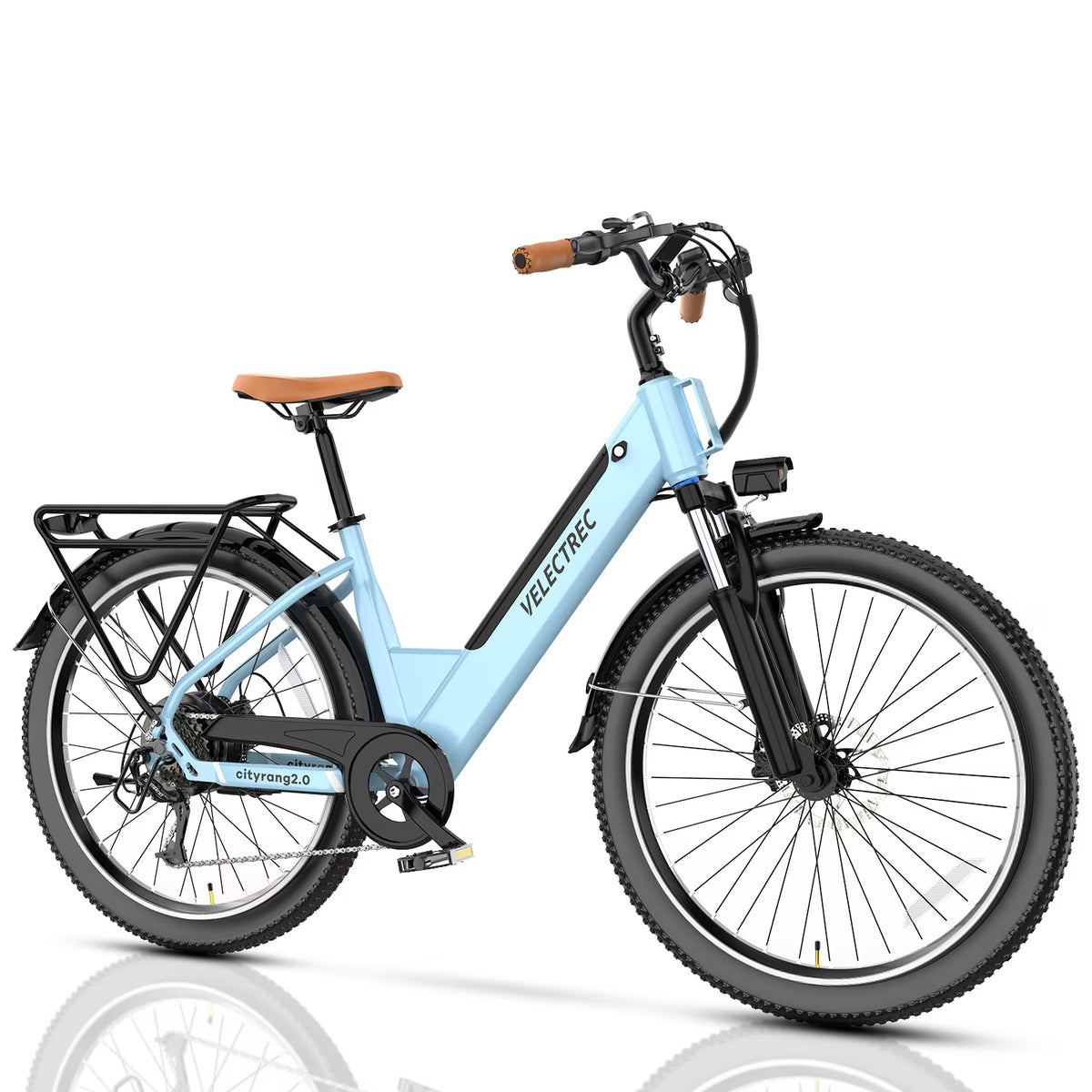 Velectrec Electric Bike 750W Motor, 26" Fat Tire 48V 10.4ah Battery 35 - 50miles Ebike - Product image 1