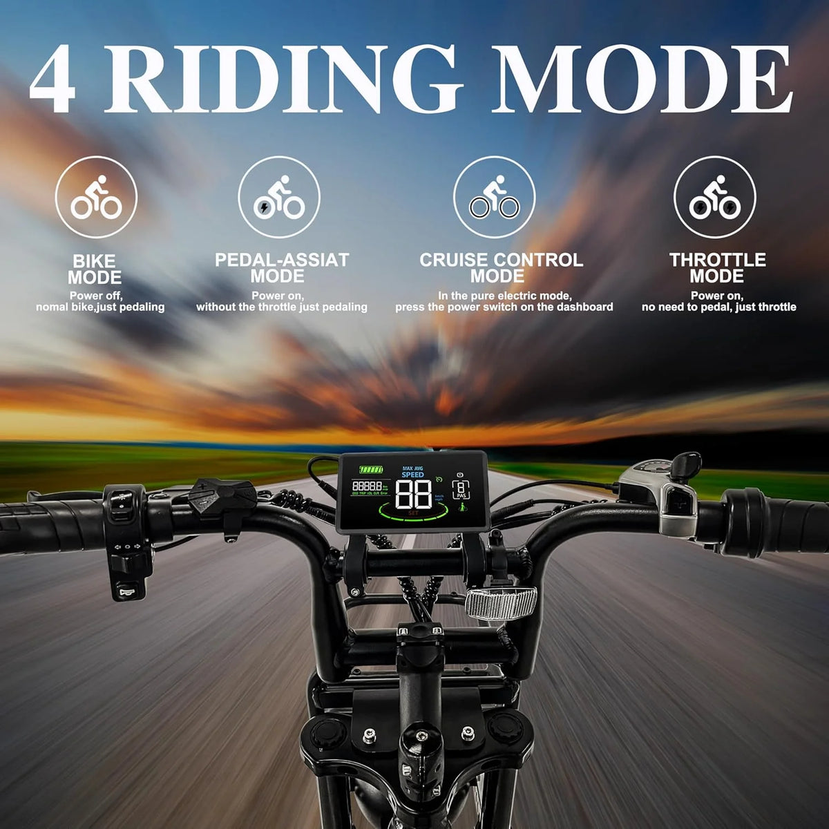 Tamobyke Electric Bike for Adults, Peak 1500W 28mph Mountain Ebike - Product image 9