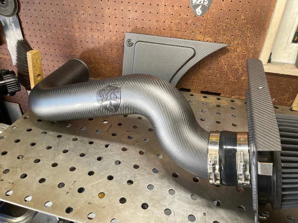 1967-1969 F-Body LS Swap Cold Air Intake Kit Carbon Fiber - LS1 LS2 LS3 LS7 Camaro Firebird