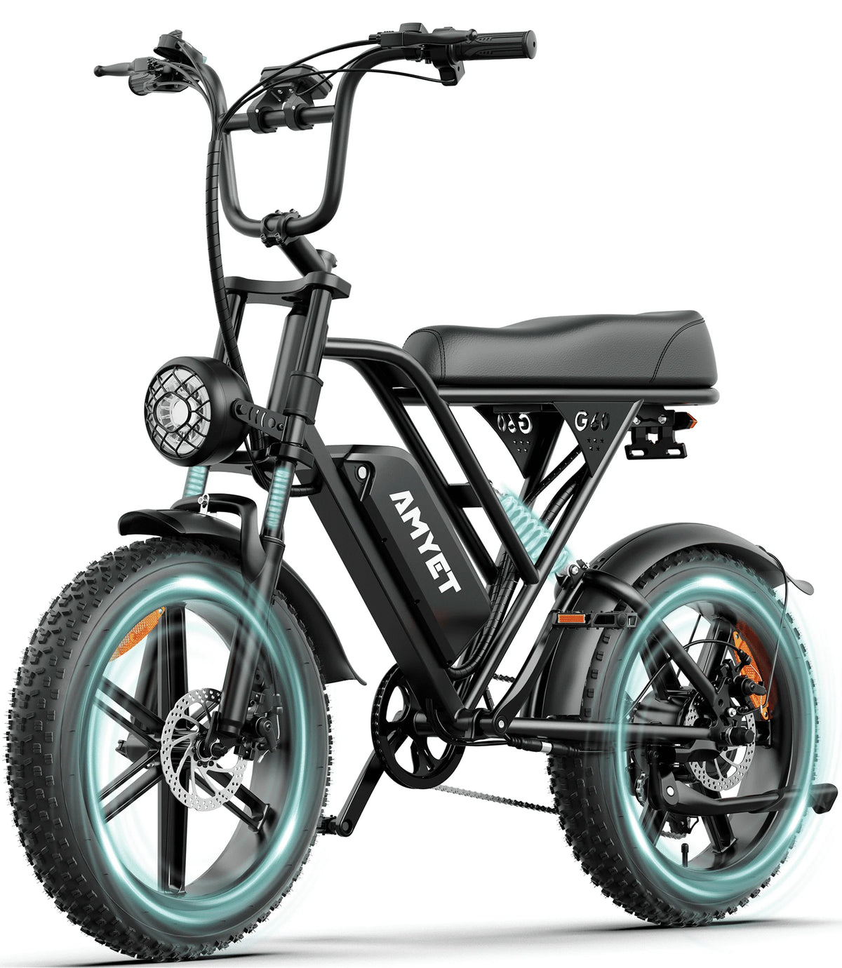 AMYET G60 Peak 1500W Electric Bike, 20" Fat Tire E - Mountain Bikes - Product image 2