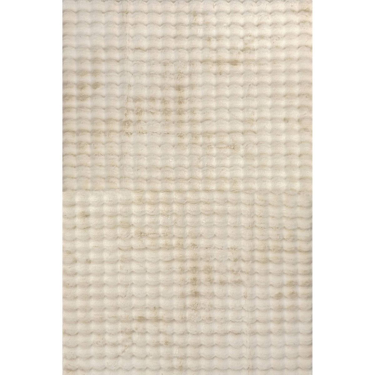 nuLOOM Jeni Solid Faux Rabbit Machine Washable Area Rug Beige 3' 9" x 6' - Product image 1