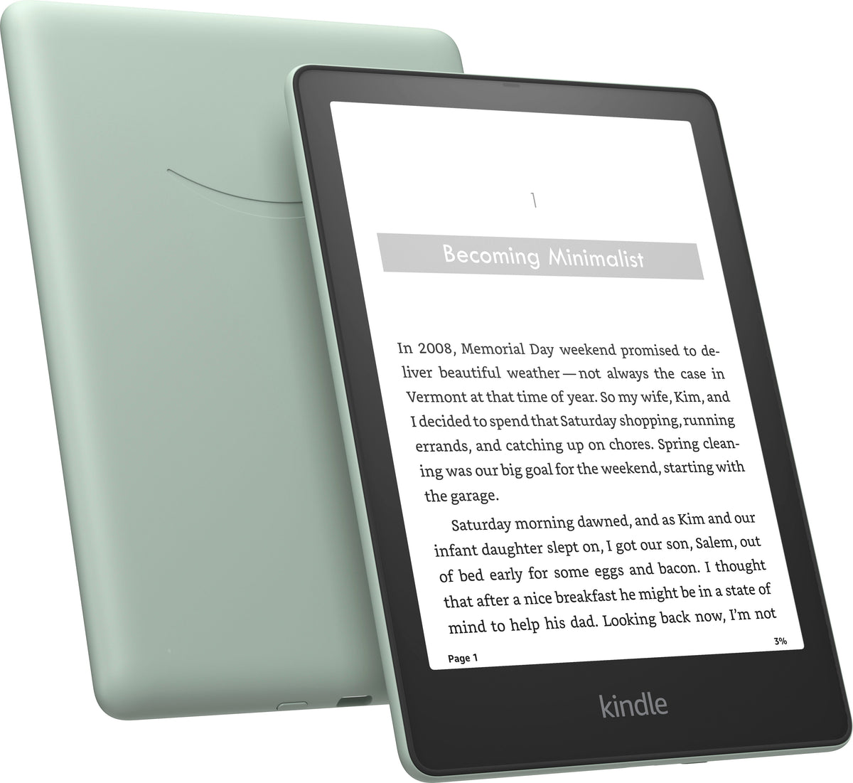 2025 Kindle Paperwhite Signature Edition 32GB - Agave Green