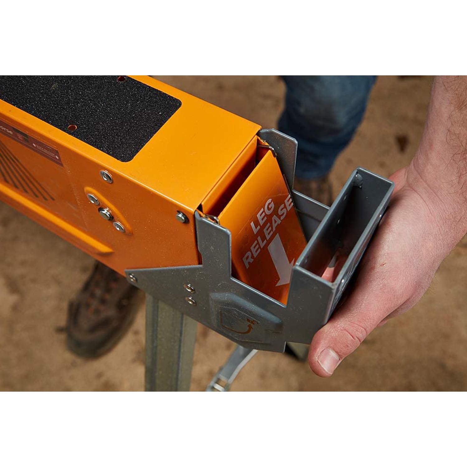 30 In. H Steel Speedhorse Sawhorse with Auto Release Legs (2 - Pack)