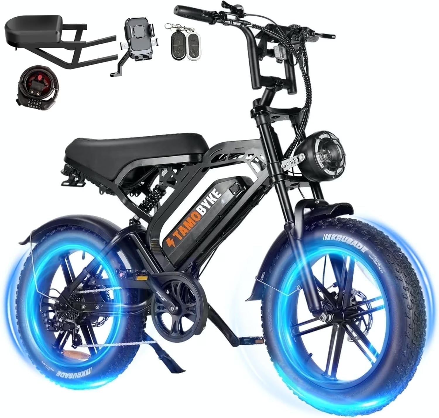Tamobyke Electric Bike for Adults, Peak 1500W 28mph Mountain Ebike - Product image 1