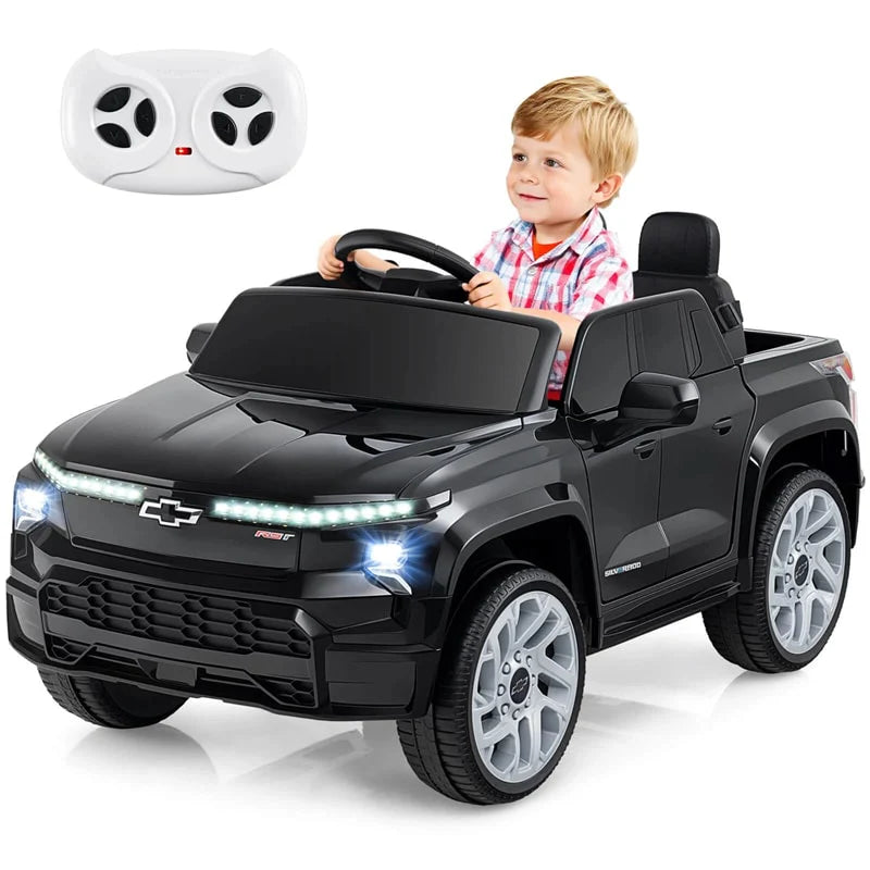 12V Licensed Chevrolet Ride On Truck Car Kids Electric Vehicle with Remote Control, Rear Storage, Lights - Product image 1