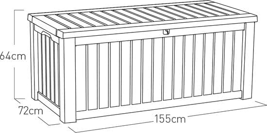 ROCKWOOD outdoor storage box - 570 liters