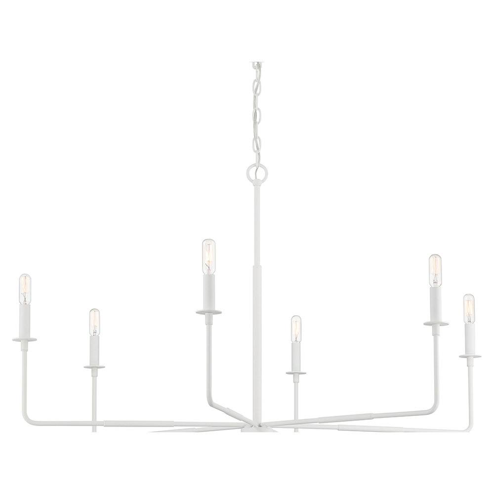 Mager 6 - Light Candle Style Classic Chandelier Finish: Bisque White - Product image 1
