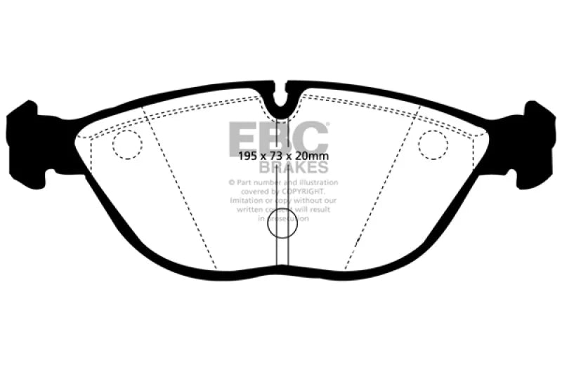 EBC - Front Bluestuff Pad PN DP51035NDX