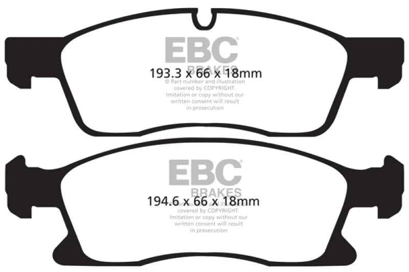 EBC - Front Yellowstuff Pad PN DP41871R