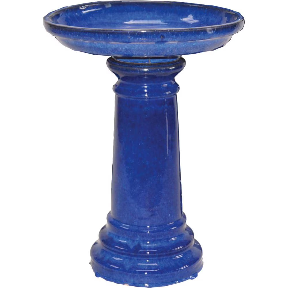 Harbor Gardens BIRDBATH MED COBALT EASY SHIP - Product image 1