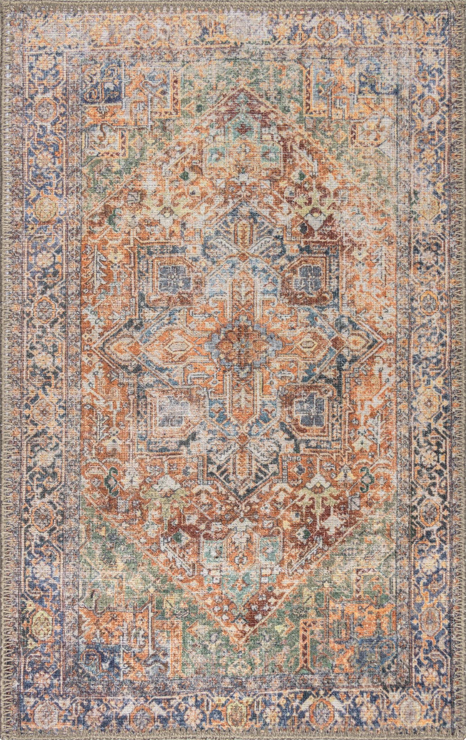RugOver Machine Washable Area Rug, Pet-Friendly and Non-Slip Indoor Carpet for Kitchen, Bathroom - Product image 1