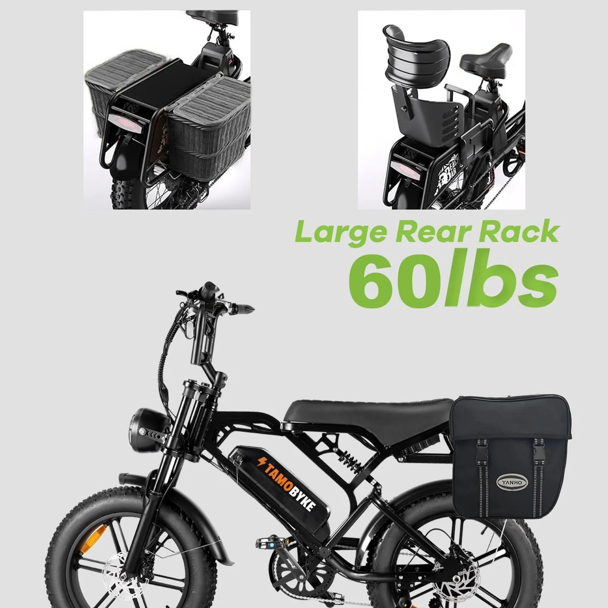 Tamobyke Electric Bike for Adults, Peak 1500W 28mph Mountain Ebike - Product image 20