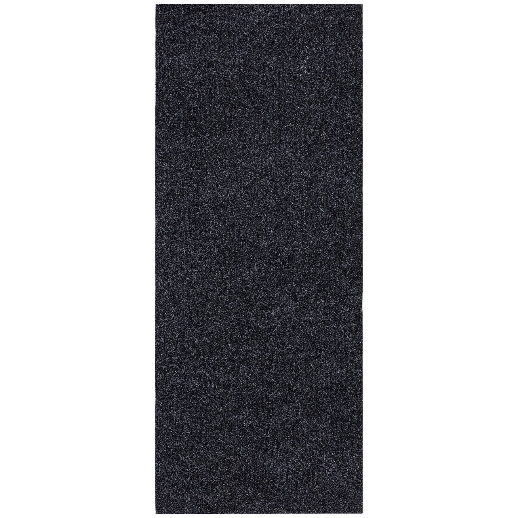 Ottomanson Indoor Outdoor Washable Nonslip Rug, Black, 2x5 ft