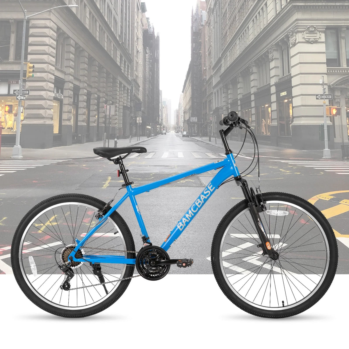 Hiland 26 27.5 29 in Mountain Bike, Mens Womens MTB with 21 Speeds, High - Tensile Steel Frame, V Brake - Product image 18