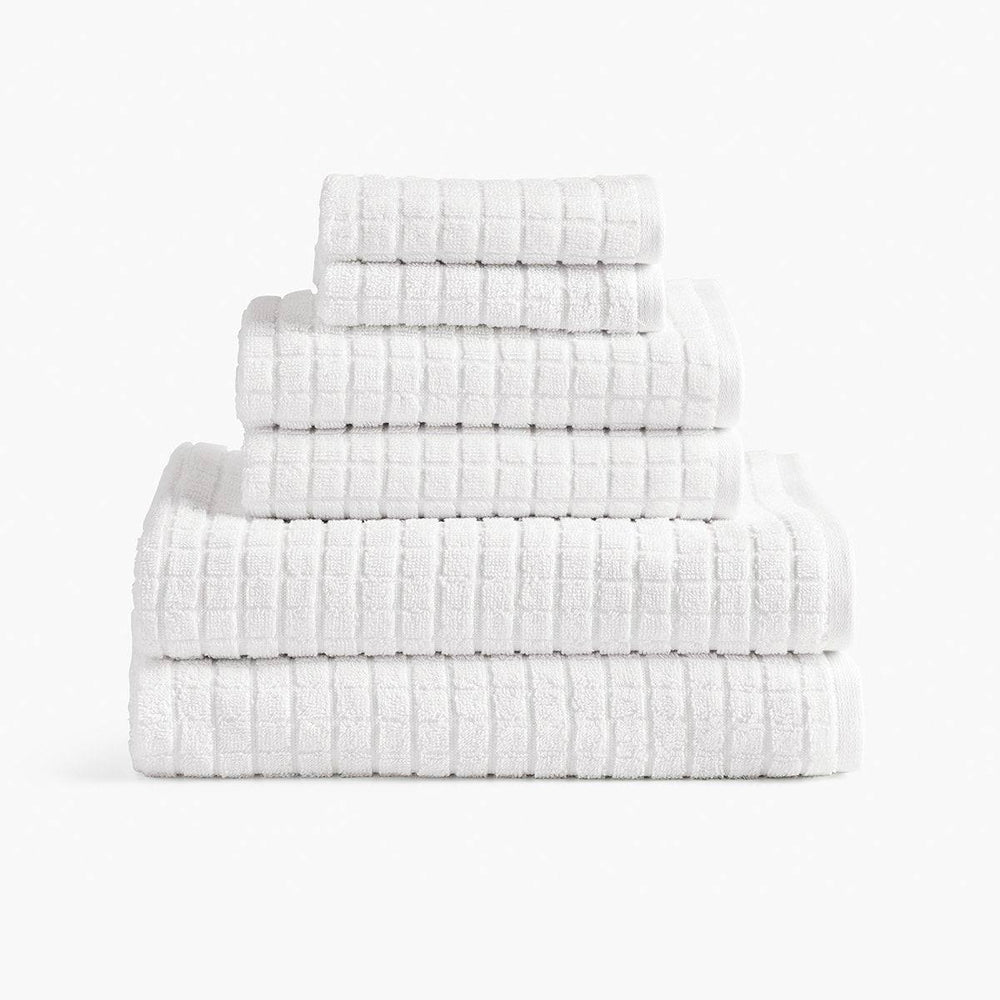 Under The Canopy Cotton & Hemp Towel - White / Bath Towel