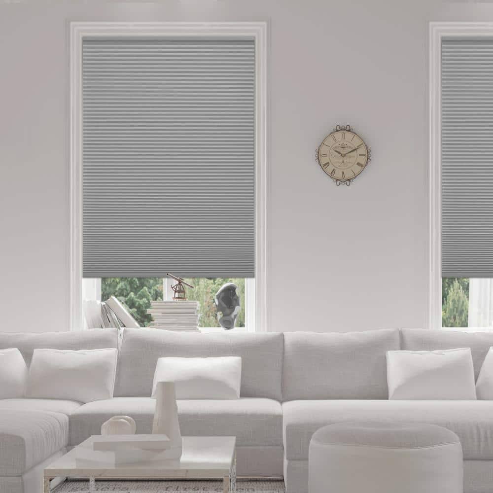 Home Decorators Collection Pewter Cordless Blackout Cellular Shades for Windows - 20.25 in. W x 48 in - Product image 1