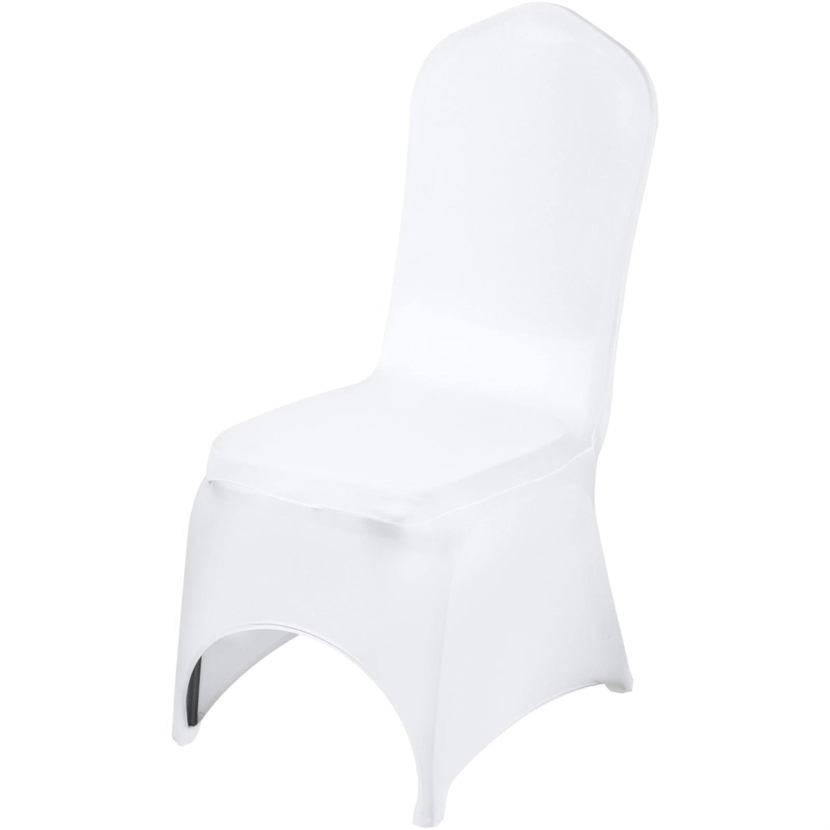 VEVOR 50pcs Stretch Spandex White Chair Covers Wedding Party Arched Front 50 Slipcover - Product image 1