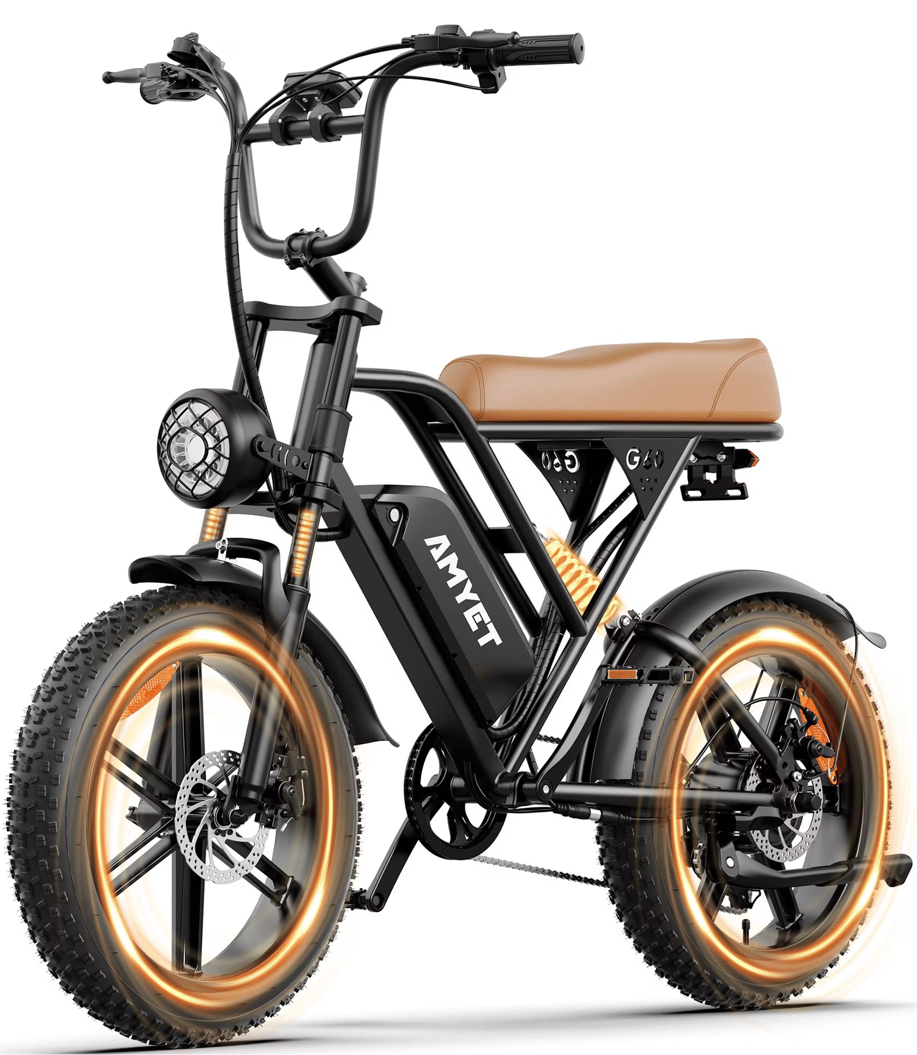 AMYET G60 Peak 1500W Electric Bike, 20" Fat Tire E - Mountain Bikes - Product image 5