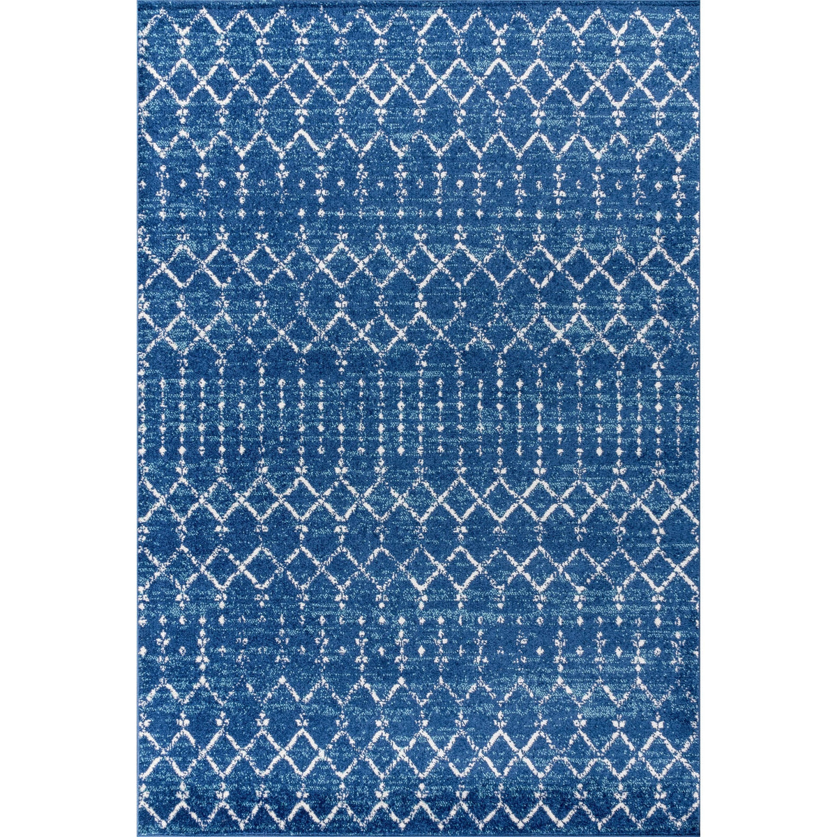 Jonathan Y Modern Hype Boho Vintage Diamond Area Rug - 5 x 8 - Blue/White - Product image 1