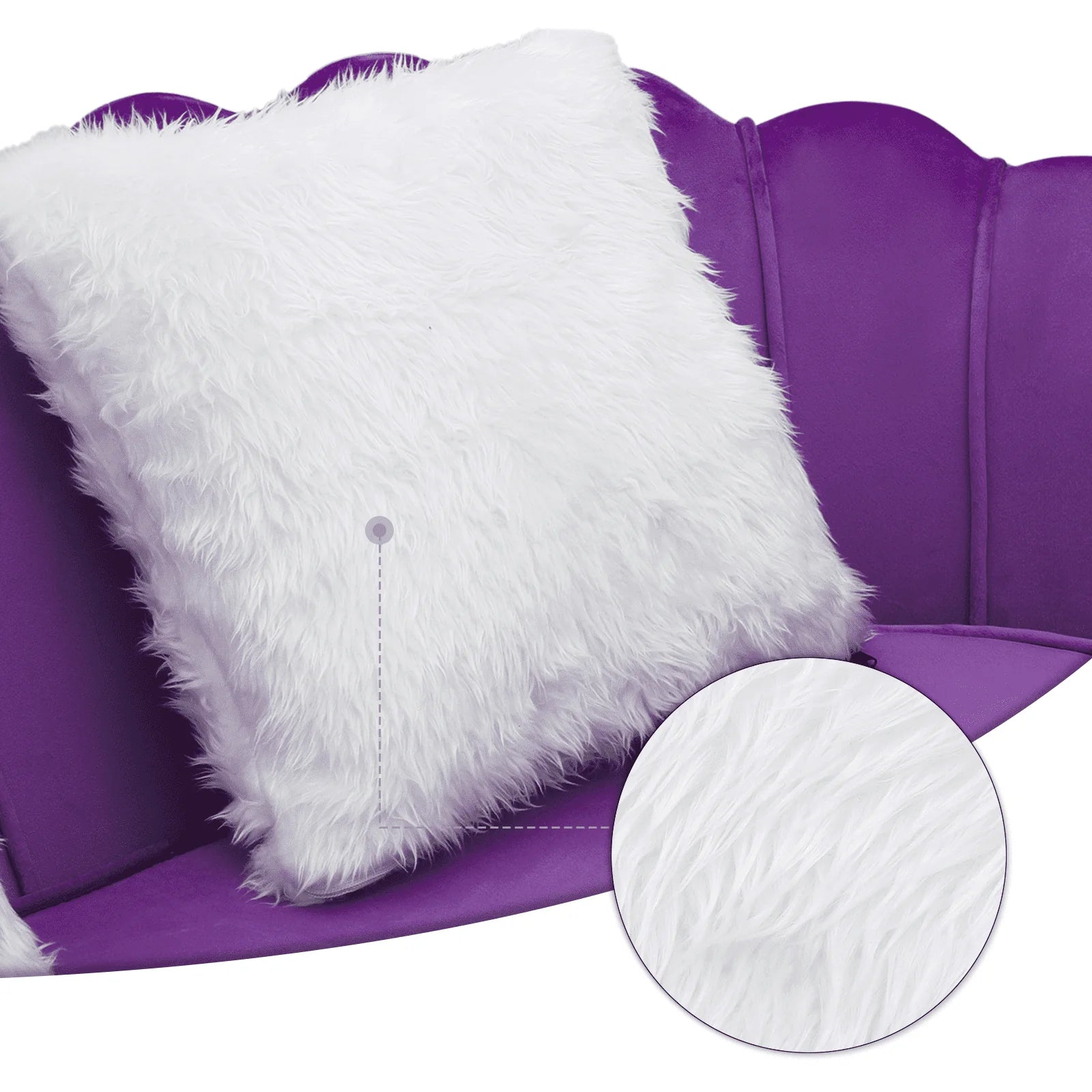 Monibloom Contemporary Velvet Loveseat Chair with Gold - Finished Metal Legs, 2 - Product image 11